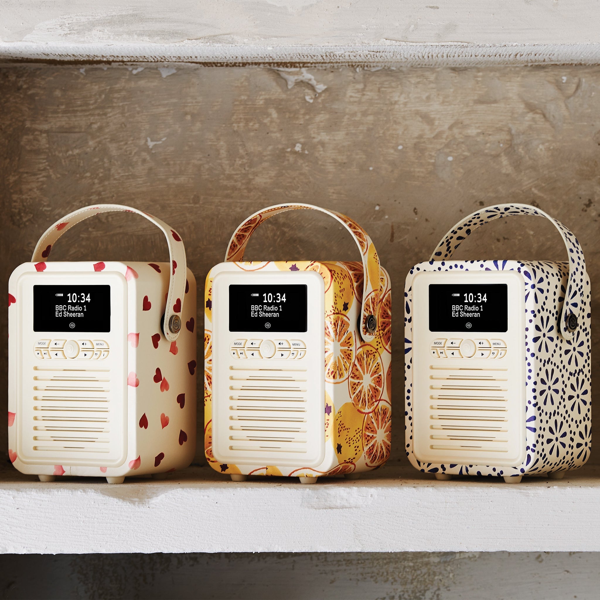 The Emma Bridgewater collection includes a range of stunning Digital Radios, all available in a wide range of patterns to perfectly complete your home.